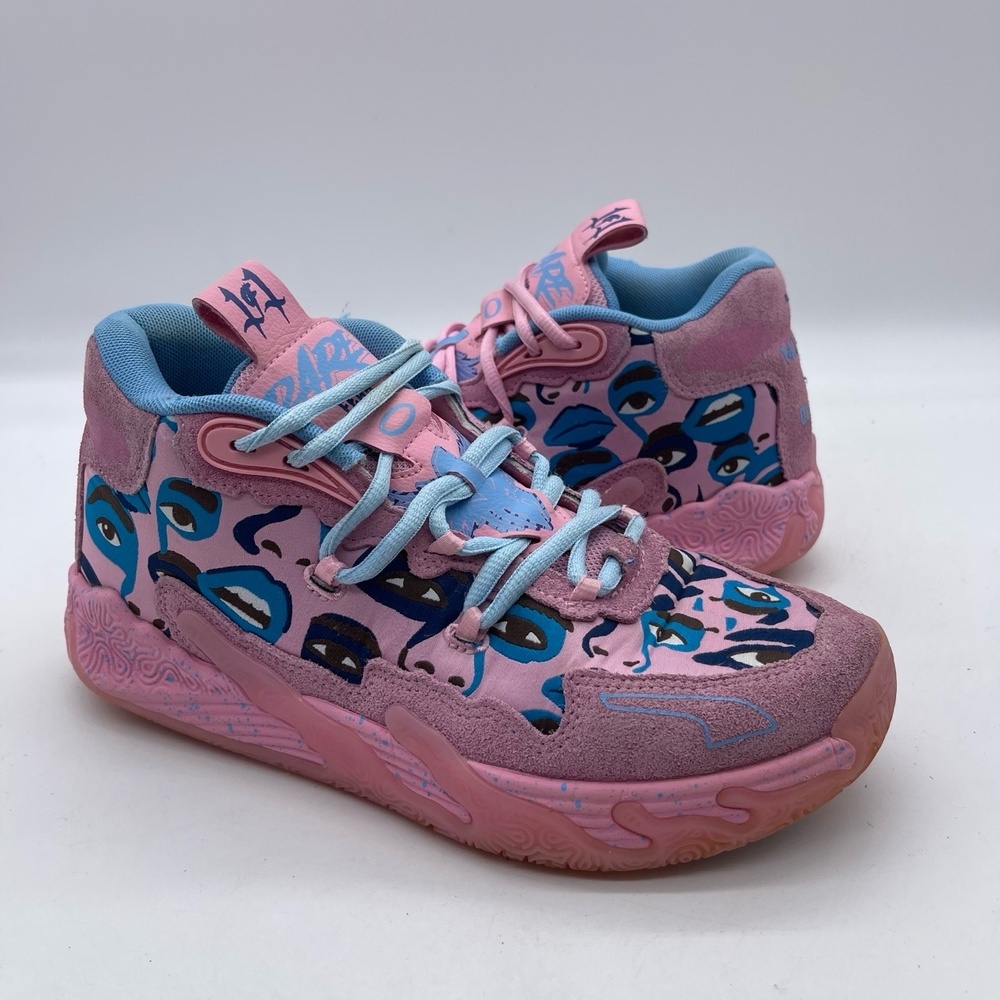 PUMA LaMelo Ball MB.03‎ KidSuper 379328-01 Men's Size 7.5 Basketball Shoes Pink